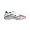adidas F50 League Messi TF Turf Soccer Cleats-Cloud White / Lucid Red / Silver Metallic