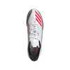 adidas F50 League Messi TF Turf Soccer Cleats-Cloud White / Lucid Red / Silver Metallic