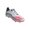adidas F50 Elite Messi Junior FG Firm Ground Soccer Cleats-Cloud White / Lucid Red / Silver Metallic