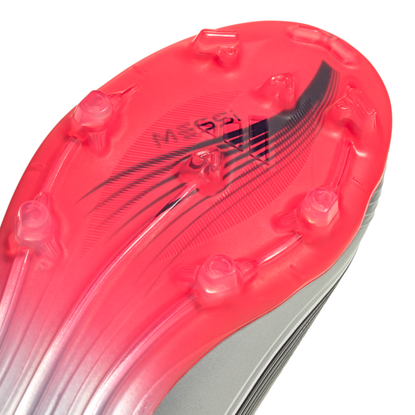 adidas F50 Elite Messi Junior FG Firm Ground Soccer Cleats-Cloud White / Lucid Red / Silver Metallic