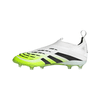 adidas Predator Elite Laceless FG Junior Firm Ground Soccer Cleat - Cloud White/ Core Black/Lucid Lemon