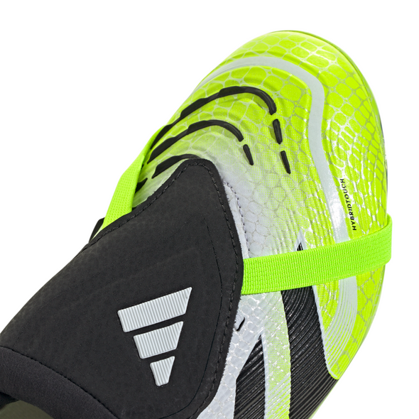 adidas Predator Elite FT FG Junior Fold-Tongue Firm Ground Soccer Cleat -Cloud White / Core Black / Lucid Lemon