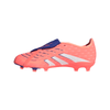 adidas Predator League FoldTongue FG Junior Firm Ground Soccer Cleat - Signal Coral / Cloud White / Beam Orange