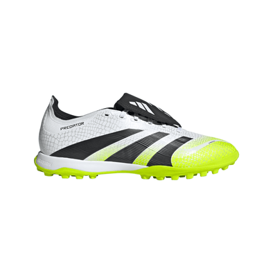adidas Predator League FoldTongue Turf Soccer Cleat - Cloud White / Core Black / Lucid Lemon