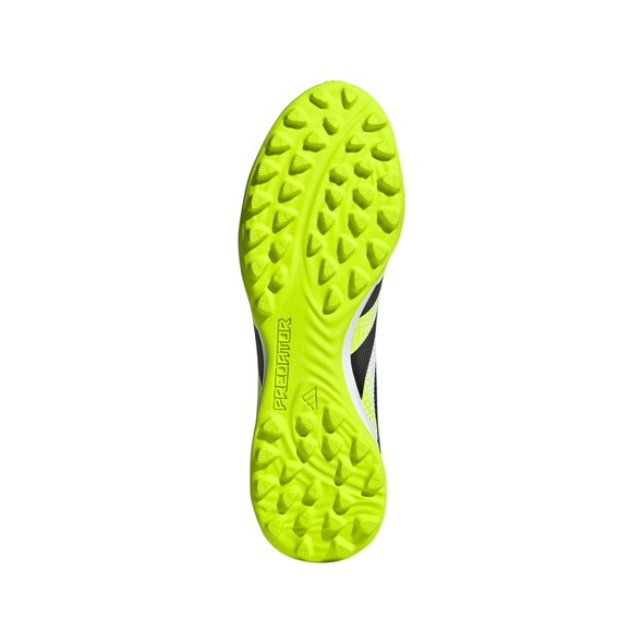 adidas Predator League FoldTongue Turf Soccer Cleat - Cloud White / Core Black / Lucid Lemon