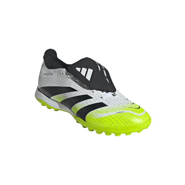 adidas Predator League FoldTongue Turf Soccer Cleat - Cloud White / Core Black / Lucid Lemon