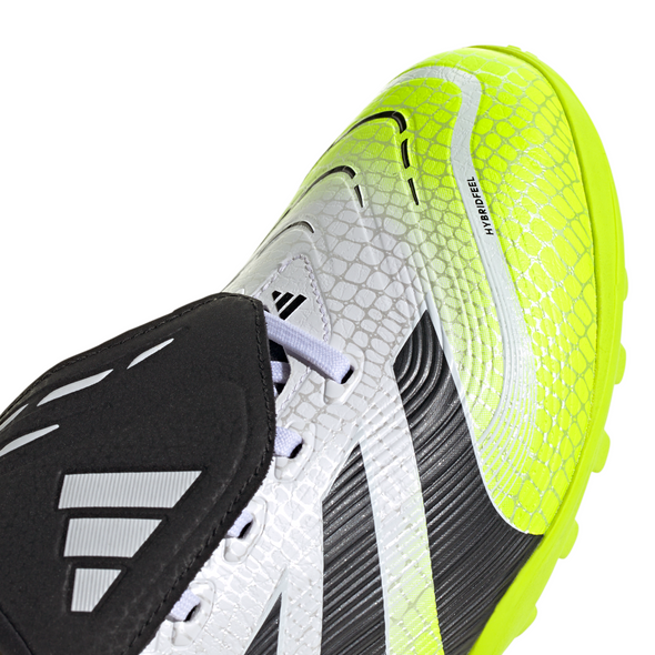adidas Predator League FoldTongue Turf Soccer Cleat - Cloud White / Core Black / Lucid Lemon