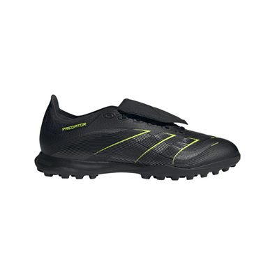 adidas Predator League Low TF Turf Soccer Cleat -Core Black / Carbon / Lucid Lemon