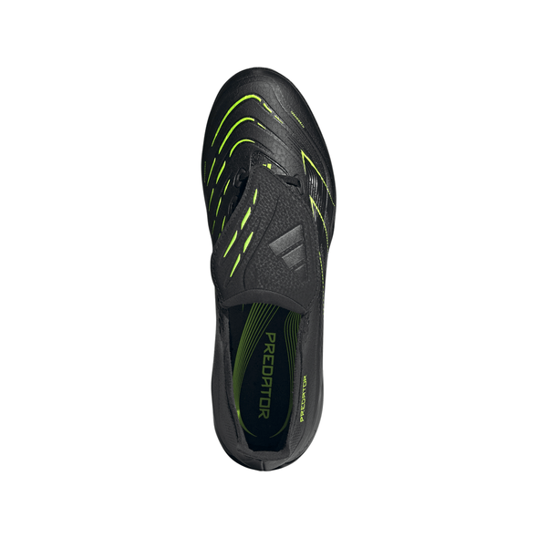 adidas Predator League Low TF Turf Soccer Cleat -Core Black / Carbon / Lucid Lemon