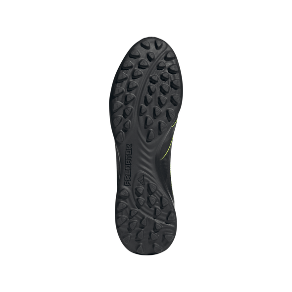 adidas Predator League Low TF Turf Soccer Cleat -Core Black / Carbon / Lucid Lemon