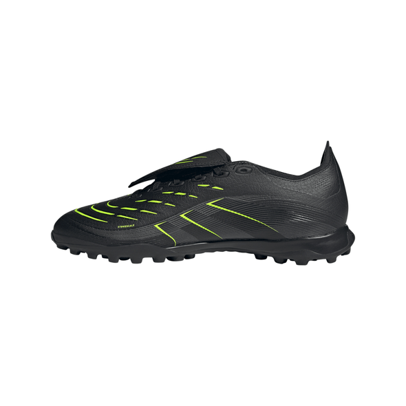 adidas Predator League Low TF Turf Soccer Cleat -Core Black / Carbon / Lucid Lemon
