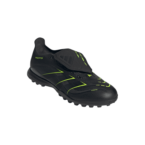 adidas Predator League Low TF Turf Soccer Cleat -Core Black / Carbon / Lucid Lemon