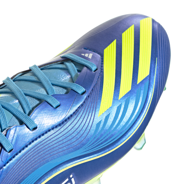 adidas Messi F50 Pro FG Firm Ground Soccer Cleats-Team Royal Blue/Solar Yellow/Semi Blue Burst