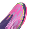 adidas F50 League Laceless Lamine Yamal Kids TF Turf Soccer Cleats- Purple / Cloud White / Lucid Lemon