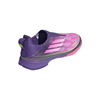 adidas F50 League Laceless Lamine Yamal Kids Indoor Soccer Shoes- Purple / Cloud White / Lucid Lemon