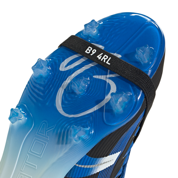 adidas Predator Elite Jude Bellingham FT FG Junior Firm Ground Soccer Cleat -Core Black / Cloud White / Glow Blue