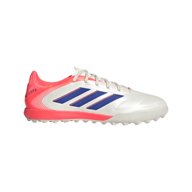 adidas Copa Pure 3 League TF Turf Soccer Cleat - Off White / Lucid Blue / Signal Coral