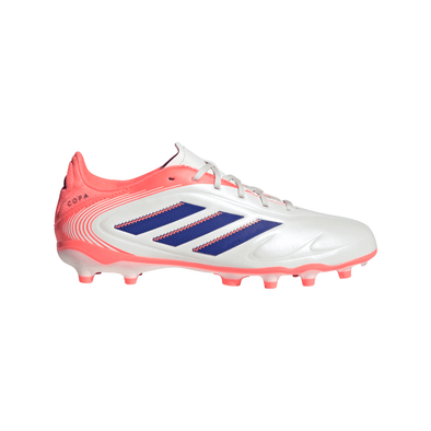 adidas Copa Pure 3 League FG Junior Firm Ground Soccer Cleats - Off White / Lucid Blue / Signal Coral