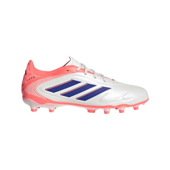 adidas Copa Pure 3 League FG Junior Firm Ground Soccer Cleats - Off White / Lucid Blue / Signal Coral