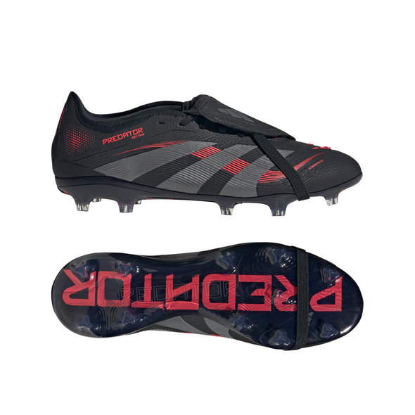 adidas Predator Pro FT FG Firm Ground Soccer Cleat -	Core Black / Grey Four / Lucid Red