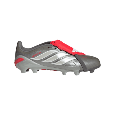 adidas Predator League FT FG Junior Firm Ground Soccer Cleat - Iron Metallic / Zero Metalic / Lucid Red