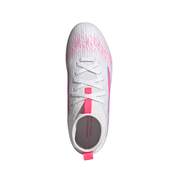 adidas F50 Sparkfusion League Kids Firm Ground/Artificial Grass FG/AG- Cloud White / Lucid Pink / Cloud White