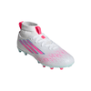 adidas F50 Sparkfusion League Kids Firm Ground/Artificial Grass FG/AG- Cloud White / Lucid Pink / Cloud White