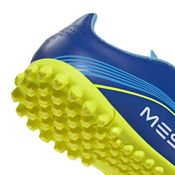 adidas F50 Messi Junior Club TF Turf Soccer Cleats-Team Royal Blue/Solar Yellow/Semi Blue Burst