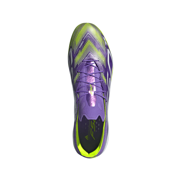 adidas F50+ Elite FG Firm Ground Soccer Cleat - Purple Rush / Cloud White / Lucid Lemon