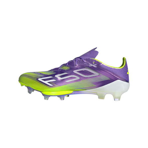 adidas F50+ Elite FG Firm Ground Soccer Cleat - Purple Rush / Cloud White / Lucid Lemon