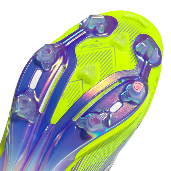adidas F50+ Elite FG Firm Ground Soccer Cleat - Purple Rush / Cloud White / Lucid Lemon