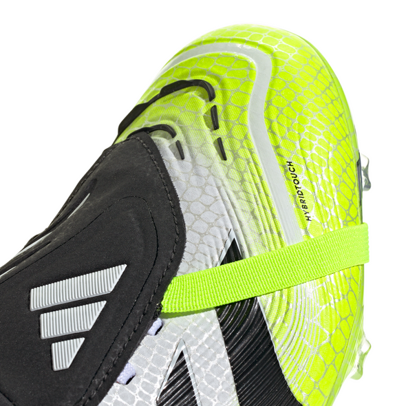 adidas Predator Pro FT FoldTongue FG Firm Ground Soccer Cleat - Cloud White / Core Black / Lucid Lemon