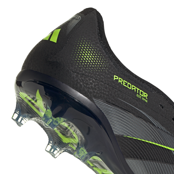 adidas Predator Pro FT FG Firm Ground Soccer Cleat -Core Black / Carbon / Lucid Lemon