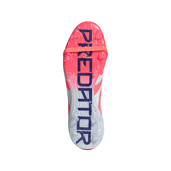 adidas Predator Pro Fold Tongue FT FG Firm Ground Soccer Cleat -Signal Coral / Cloud White / Beam Orange
