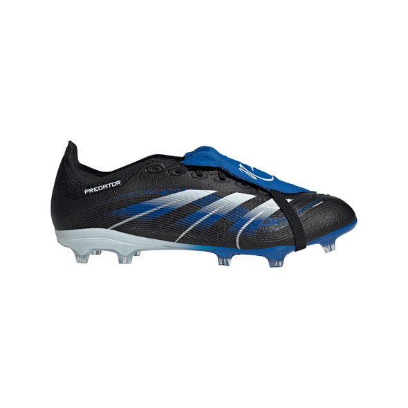 adidas Predator Jude Bellingham League FoldTongue FG Firm Ground Soccer Cleats- Core Black / Cloud White / Glow Blue