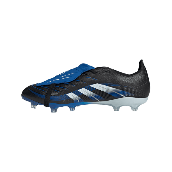 adidas Predator Jude Bellingham League FoldTongue FG Firm Ground Soccer Cleats- Core Black / Cloud White / Glow Blue