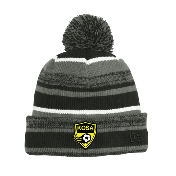 KOSA SC NOSA New Era Sideline Bobble Beanie Black