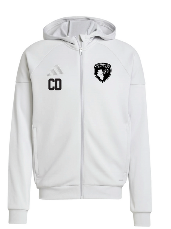 CIU adidas Tiro 25 Full-Zip Hoodie Light Grey