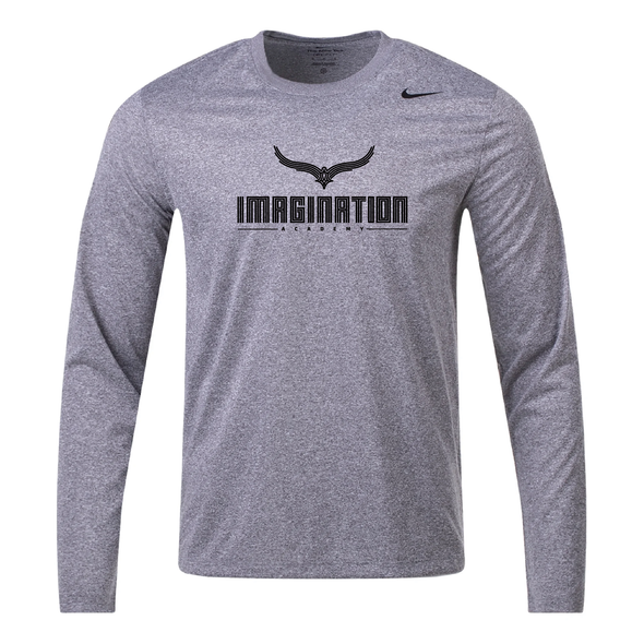 Imagination Academy FAN Large Logo Nike Legend LS Shirt Grey