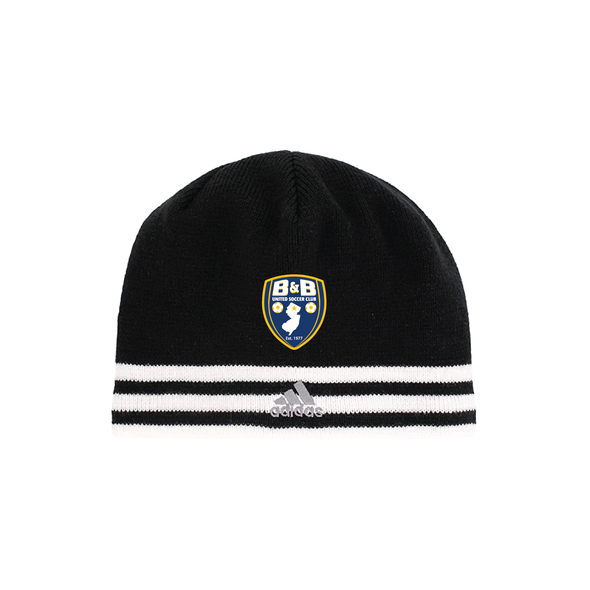 B & B United Soccer Club FAN adidas Leverage Knit Beanie Black/White