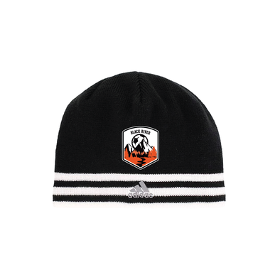 Black River Athletics 2010 and Older adidas Leverage Knit Beanie Black/White