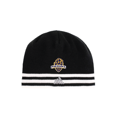 Pequannock SC adidas Leverage Knit Beanie Black/White