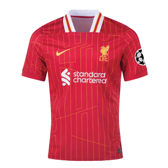 Men's Replica Nike Salah Liverpool Home Jersey 24/25- UCL