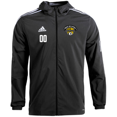 West Milford adidas Tiro 21 Windbreaker Black