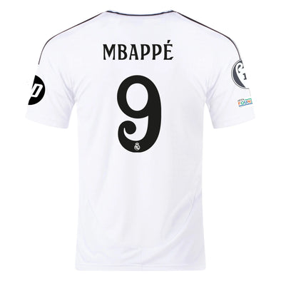 Men's Authentic adidas Mbappe Real Madrid Home Jersey 24/25