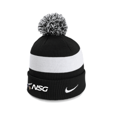 NSG MIC Cup Nike Authentic Pom Beanie Black/White