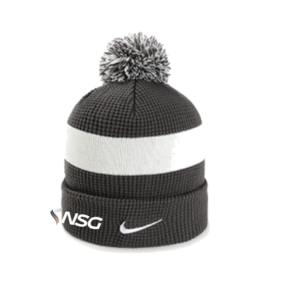 NSG MIC Cup Nike Authentic Pom Beanie Anthracite/White