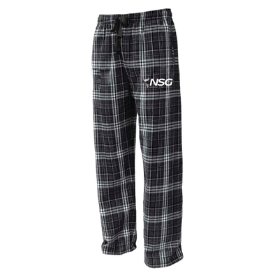 NSG MIC Cup Flannel Plaid Pajama Pant Black/White