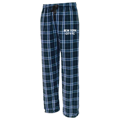 NYCFC Year-Round Program Pennant Flannel Lifestyle Pajama Pant Navy