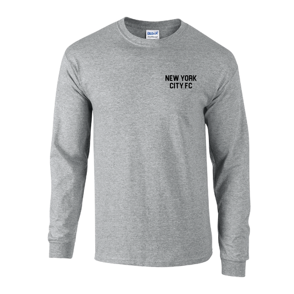 NYCFC Year-Round Program Gildan LS Lifestyle T-Shirt Grey